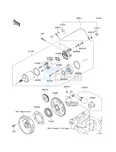 KVF 750 F [BRUTE FORCE 750 4X4I] (F8F) F8F drawing STARTER MOTOR