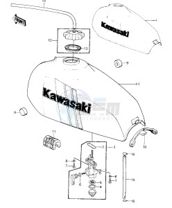 KE 125 A [KE125] (A7-A8) [KE125] drawing FUEL TANK -- 80-81 A7_A8- -