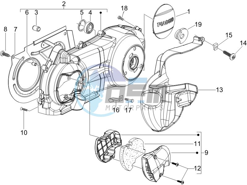 Crankcase cover - Crankcase cooling