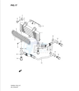 DL650 drawing OIL COOLER