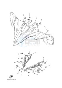 YFZ450R YFZ45YSSG YFZ450R SPECIAL EDITION (1TDT) drawing FRONT FENDER