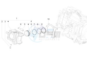 MEDLEY 125 4T IE ABS E4 2020 (EMEA) drawing Cylinder-piston-wrist pin unit