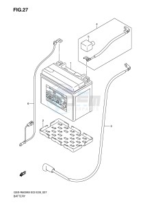 GSX-R600 (E3-E28) drawing BATTERY