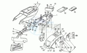 Daytona 1000 RS RS drawing Saddle