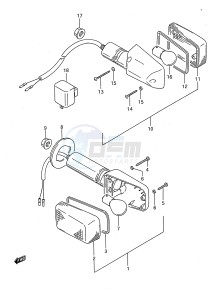 GSX750F (E28) drawing TURNSIGNAL LAMP