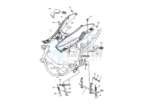 YP E MAJESTY 125 drawing STAND- FOOTREST