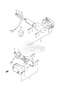 GSX-R1100 (E28) drawing TURNSIGNAL LAMP