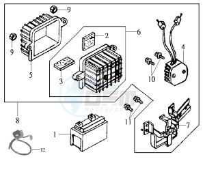 JOYRIDE 200 drawing BATTERY