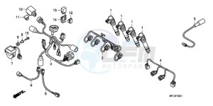 CBR1000RR9 France - (F / CMF MME REP) drawing SUB HARNESS (CBR1000RR)