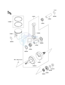 KX 65 A [KX65 MONSTER ENERGY] (A6F - A9FA) A8F drawing CRANKSHAFT_PISTON-- S- -