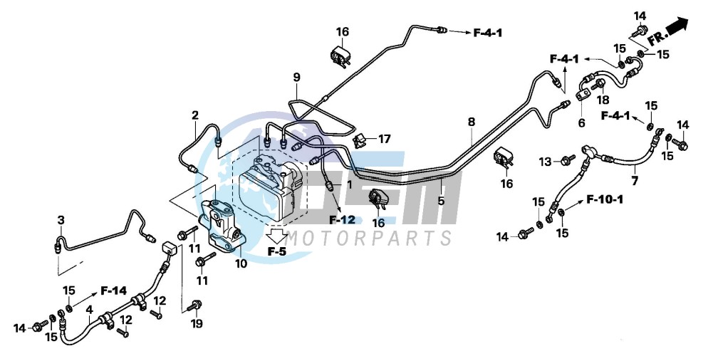 BRAKE LINES/PCV. (ABS)