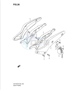 VZ1500K9 drawing REAR FRAME