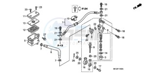 CBR600RR9 Europe Direct - (ED / MME SPC) drawing REAR BRAKE MASTER CYLINDER (CBR600RR)