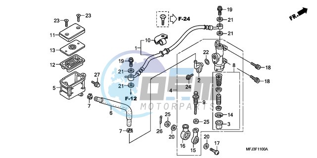 REAR BRAKE MASTER CYLINDER (CBR600RR)