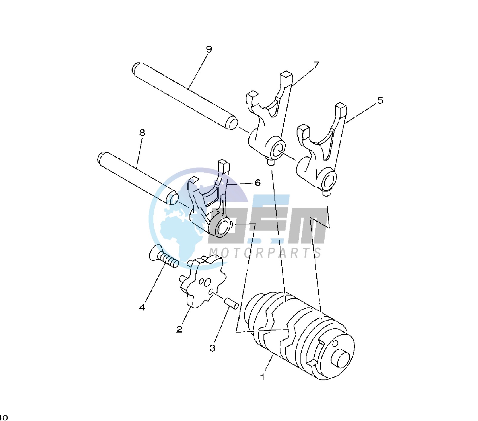 SHIFT CAM AND FORK