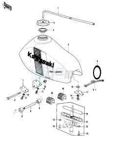 KX 420 A [KX420] (A1-A2) [KX420] drawing FUEL TANK