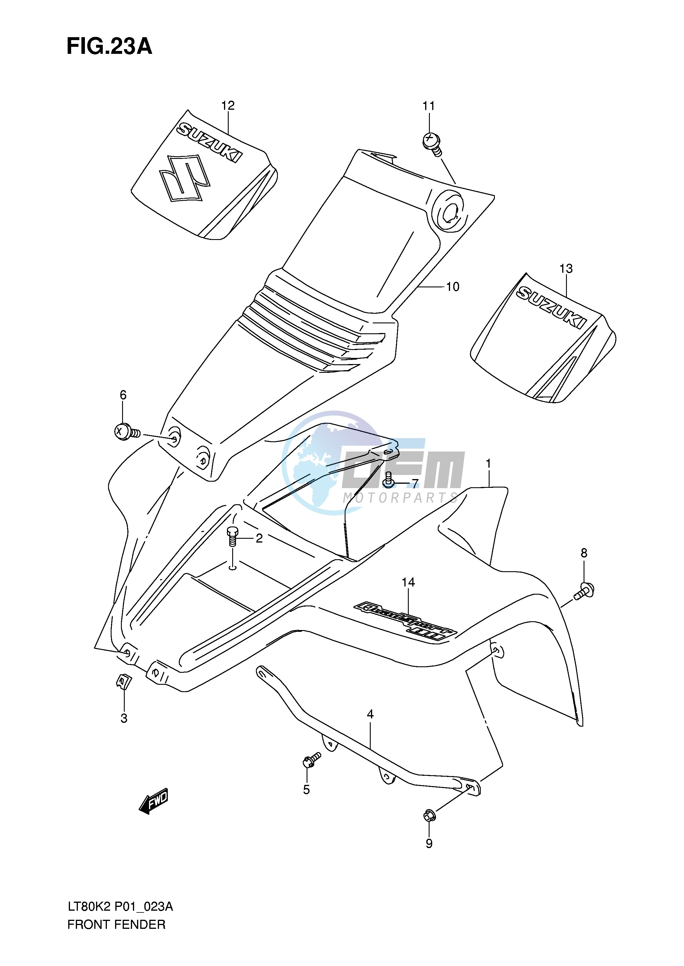 FRONT FENDER (MODEL K5 K6)