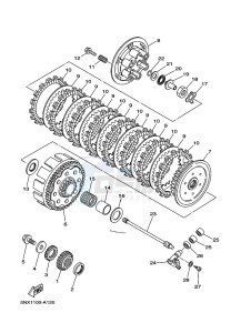 YZ250X (BF1H) drawing CLUTCH