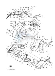 MT07 700 (1WSG) drawing FUEL TANK 2