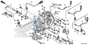 TRX420FM2H Europe Direct - (ED) drawing REAR CRANKCASE COVER