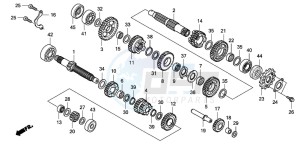 TRX400EX SPORTRAX 400EX drawing TRANSMISSION