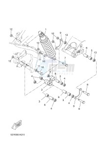 YZF-R125A YZF-R125 ABS R125 (5D7E) drawing REAR SUSPENSION