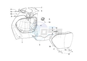 Zip 50 4T drawing Front glove compartment