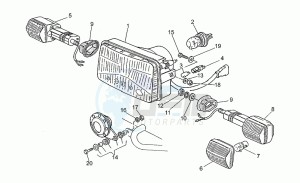 750 X Polizia - PA 2A Serie Polizia/PA 1A Serie drawing Headlight-horn