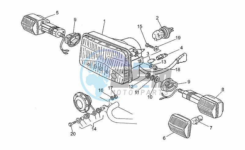 Headlight-horn