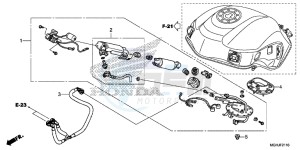 VFR1200X Europe Direct - (ED) drawing FUEL PUMP