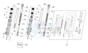 Pegaso 650 ie drawing Front Fork