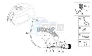 V7 Racer 750 drawing Fuel vapour recover system