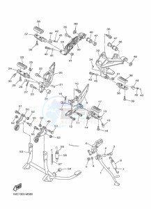 FJR1300-AE (B96S) drawing STAND & FOOTREST