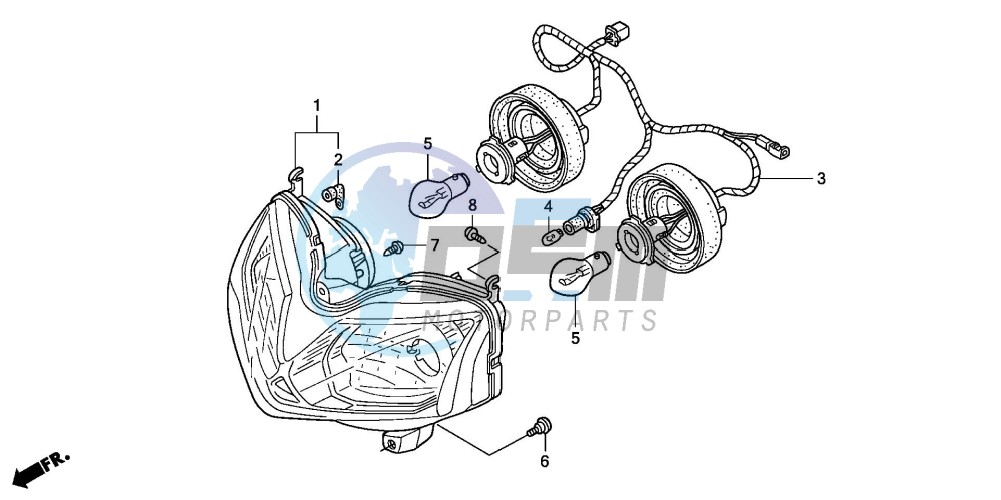 HEADLIGHT (CBR125R/RS/RW5/RW6/RW8)