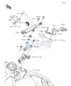 NINJA ZX-10R ABS ZX1000SGFA XX (EU ME A(FRICA) drawing Steering Damper