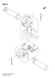 VZR1800 (E3) INTRUDER drawing HANDLE SWITCH (VZR1800ZL1 E33)