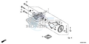 MSX125F MSX125 UK - (E) drawing OIL PUMP