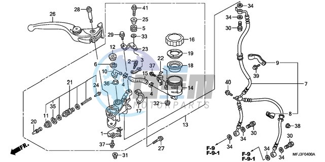 FR. BRAKE MASTER CYLINDER (CBR600RR)