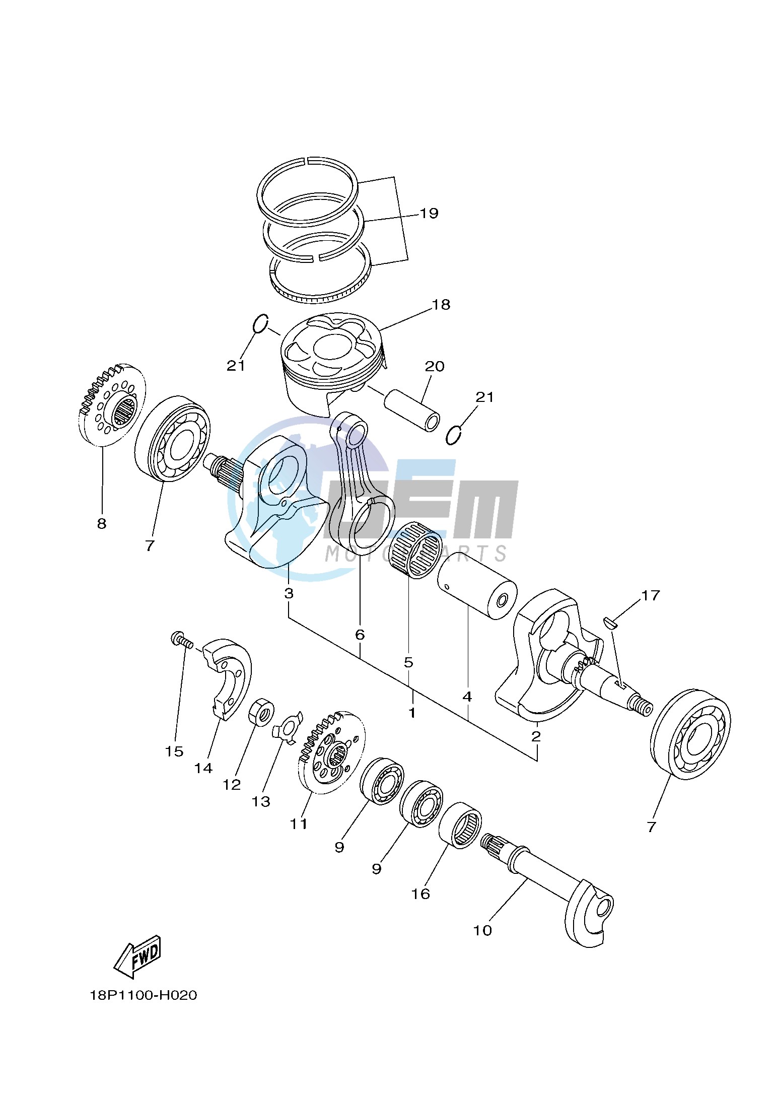 CRANKSHAFT & PISTON