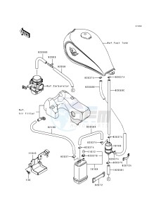 EN 500 A [VULCAN 500] (A6-A7) [VULCAN 500] drawing FUEL EVAPORATIVE SYSTEM