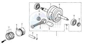 TRX90 FOURTRAX 90 drawing CRANKSHAFT