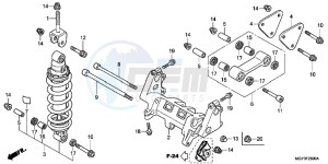 VFR800XD CrossRunner - VFR800X UK - (E) drawing REAR CUSHION