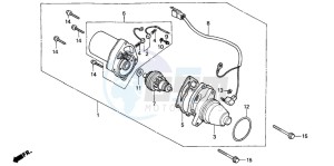 SH50D drawing STARTING MOTOR