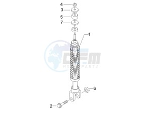 Fly 50 4t (USA) drawing Rear suspension - Shock absorbers