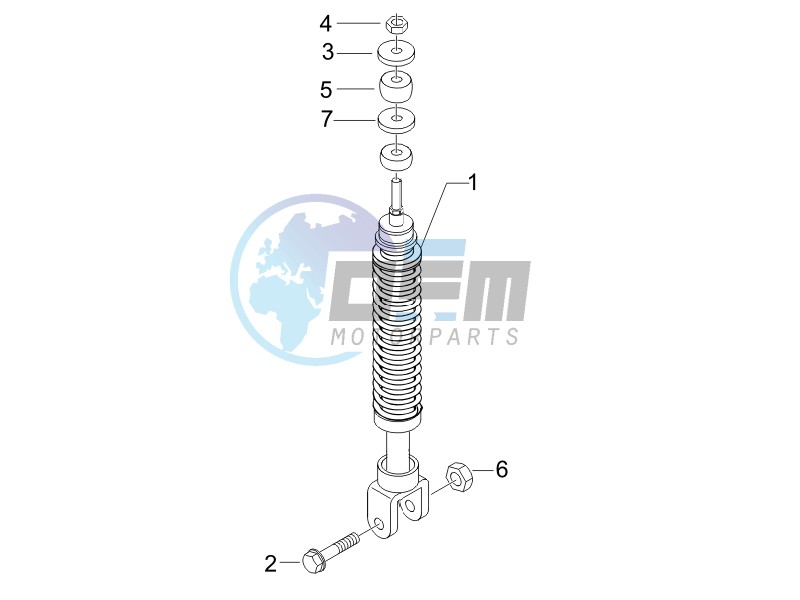 Rear suspension - Shock absorbers