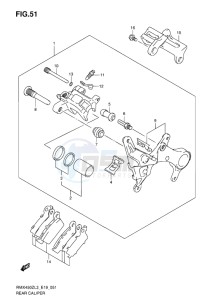 RMX450 drawing REAR CALIPER