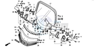 GL1500A GOLDWING ASPENCADE drawing WIND SCREEN (GL1500AP/AR)