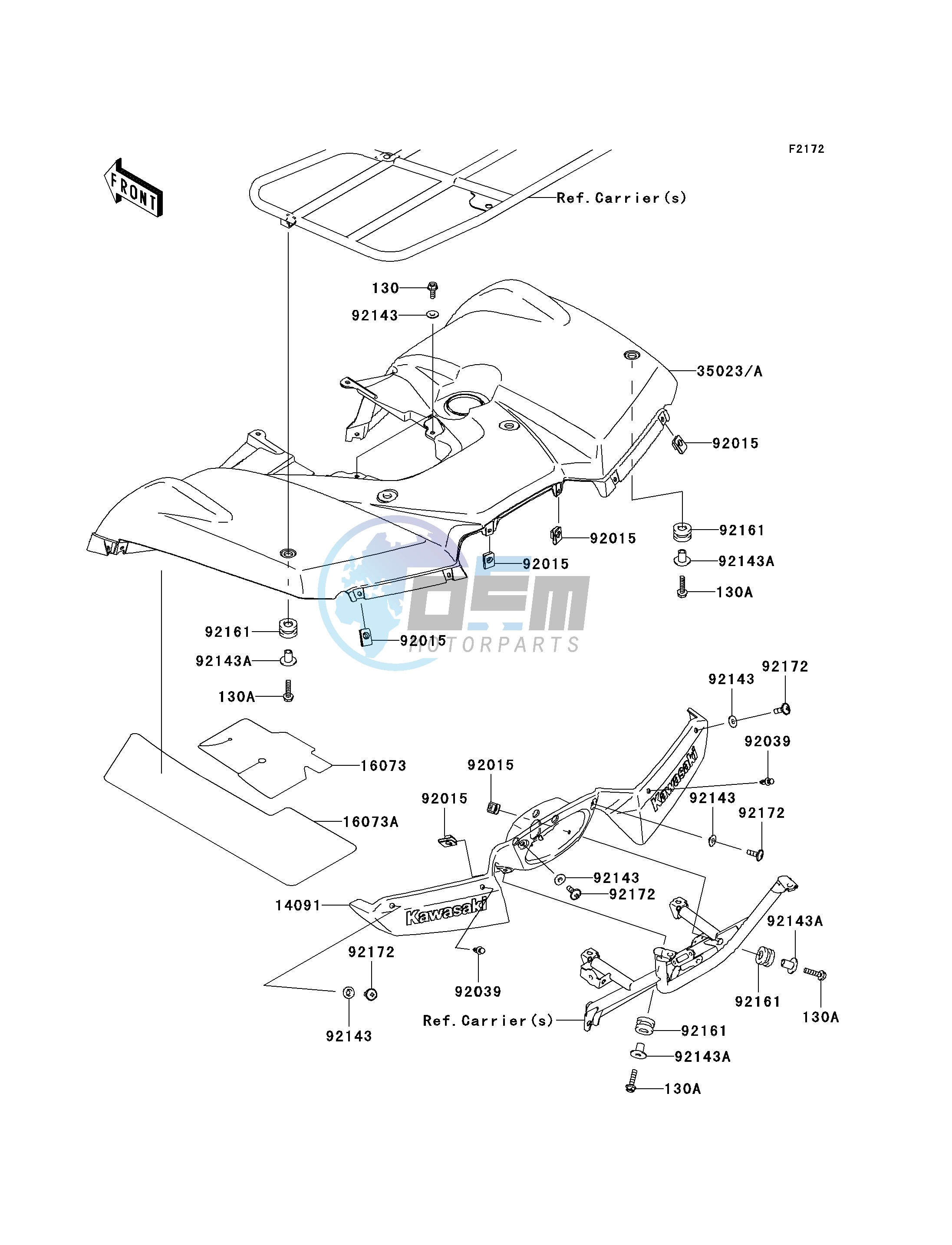 REAR FENDER-- S- -