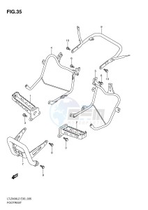 LT-Z400 (E33) drawing FOOTREST