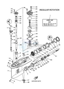 F150AETL drawing PROPELLER-HOUSING-AND-TRANSMISSION-1